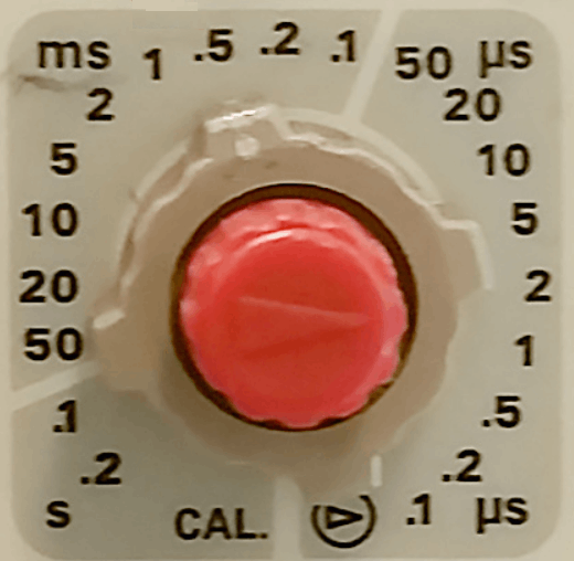 Bouton de réglage de la sensibilité horizontale